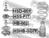 FEBEST HSHB-GD7F Protective Cap/Bellow, shock absorber
